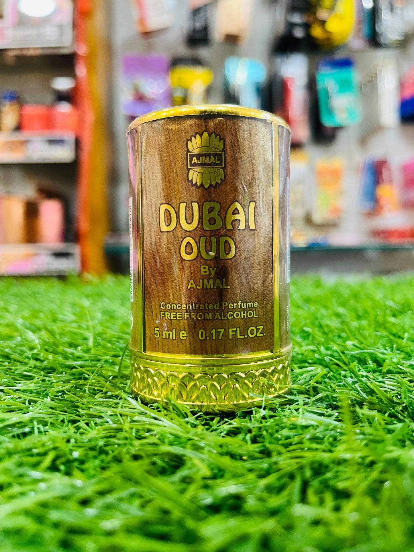Ajmal Dubai Oud Attar – Long-Lasting Non-Alcoholic Woody Perfume for Men & Women, 5ml