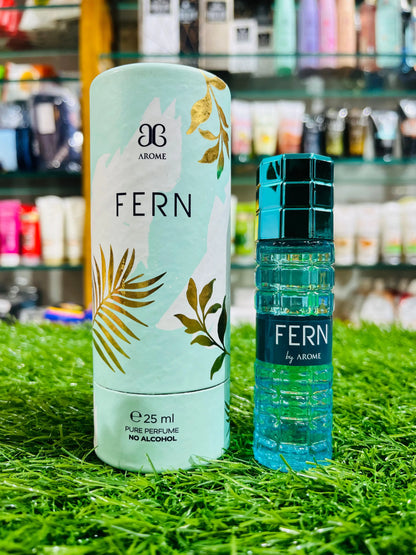 Arome Fern Attar Roll-On (25ml) – Alcohol-Free Unisex Pure Perfume
