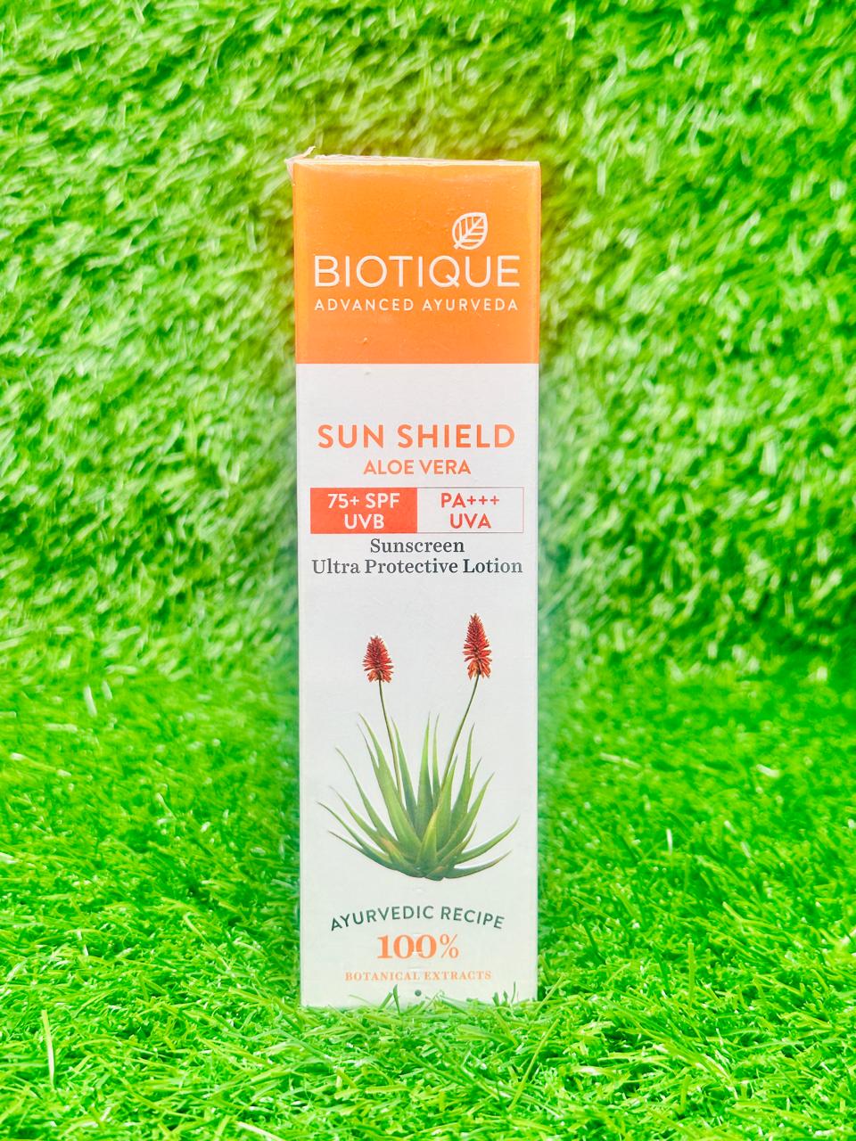 Biotique Bio Vera Ultra Soothing Body Lotion 75 + SPF UVA/UVB Sunscreen (190ml)