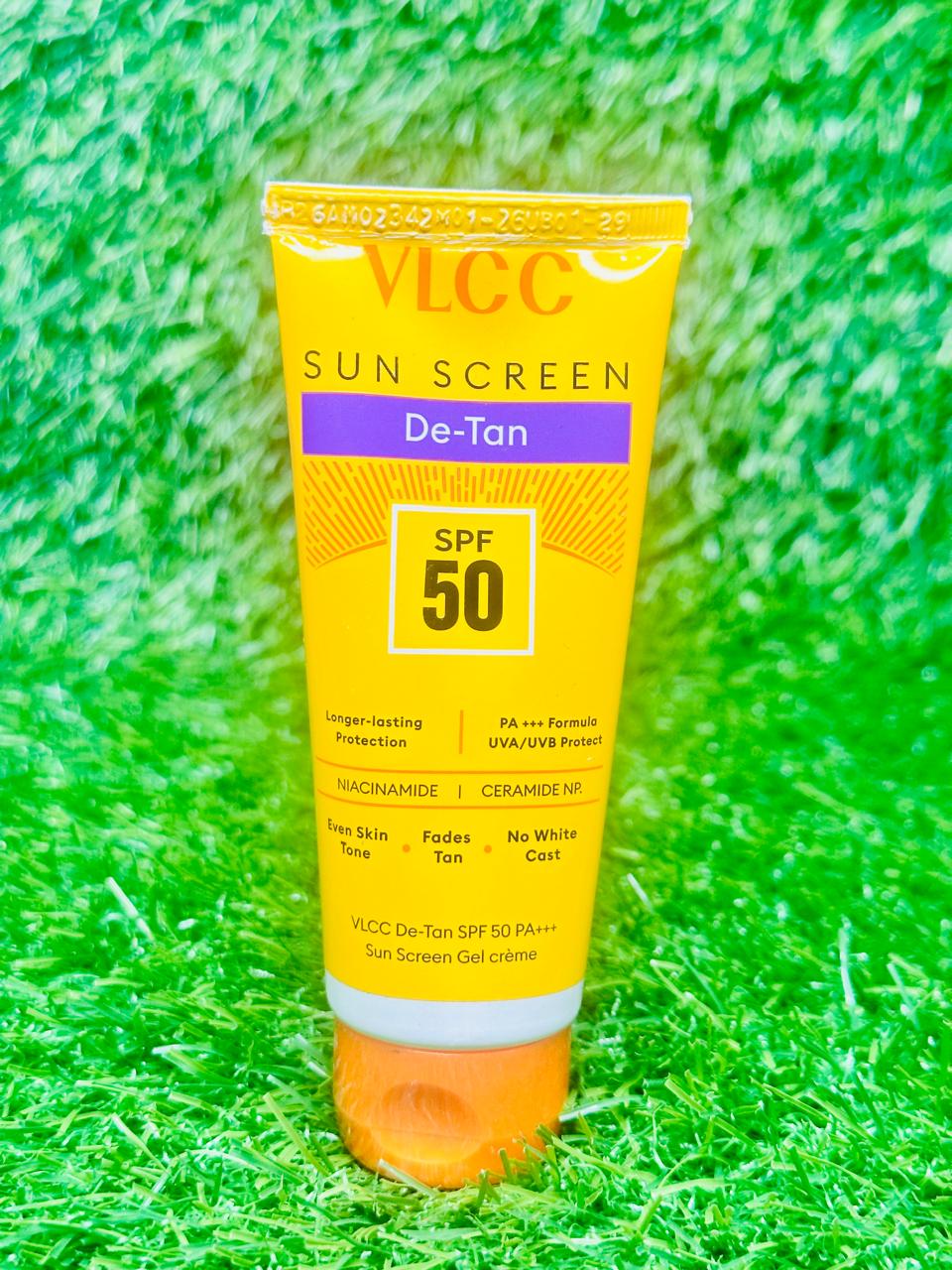 VLCC De-Tan SPF 50 PA+++ Sunscreen Gel Crème - 50g