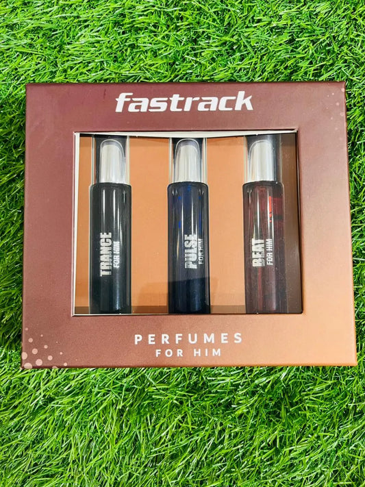 Fastrack Trance, Pulse & Beat for Him Perfume Set – 3 x 20ml Eau De Parfum Travel & Gift Pack