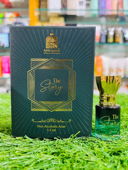 Adilqadri The Story Attar 5.5ml – Long-Lasting Non-Alcohol Unisex Roll-On